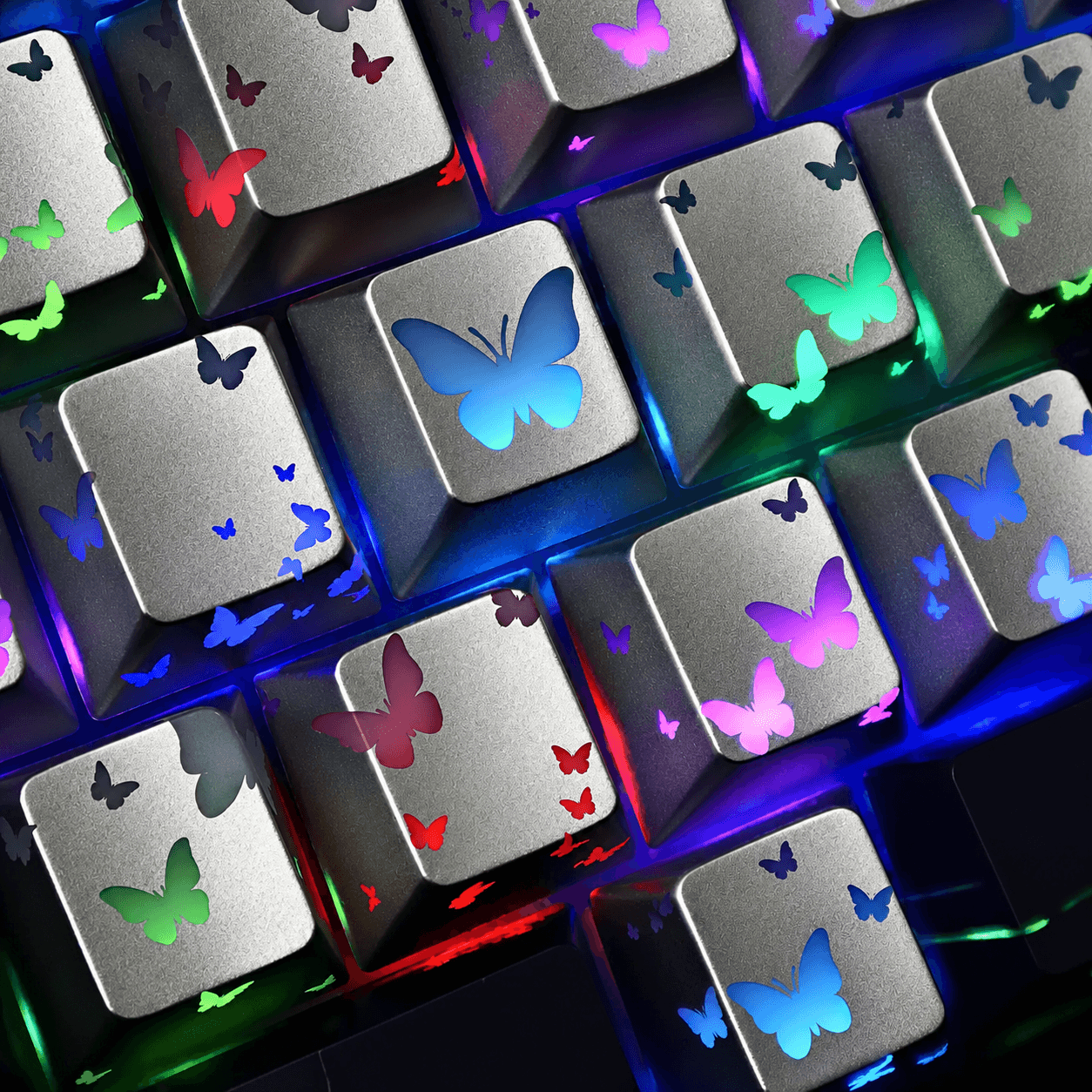 PSY Commu Butterfly Heart Layout 21-Key IMD Keycap Set