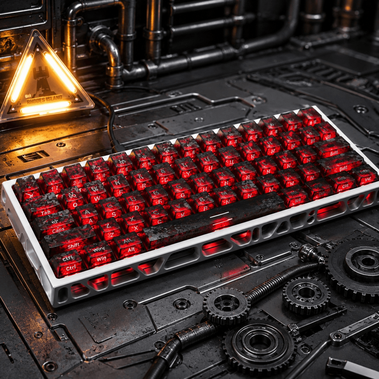 PSY Commu Carbon-Look Keycap Set