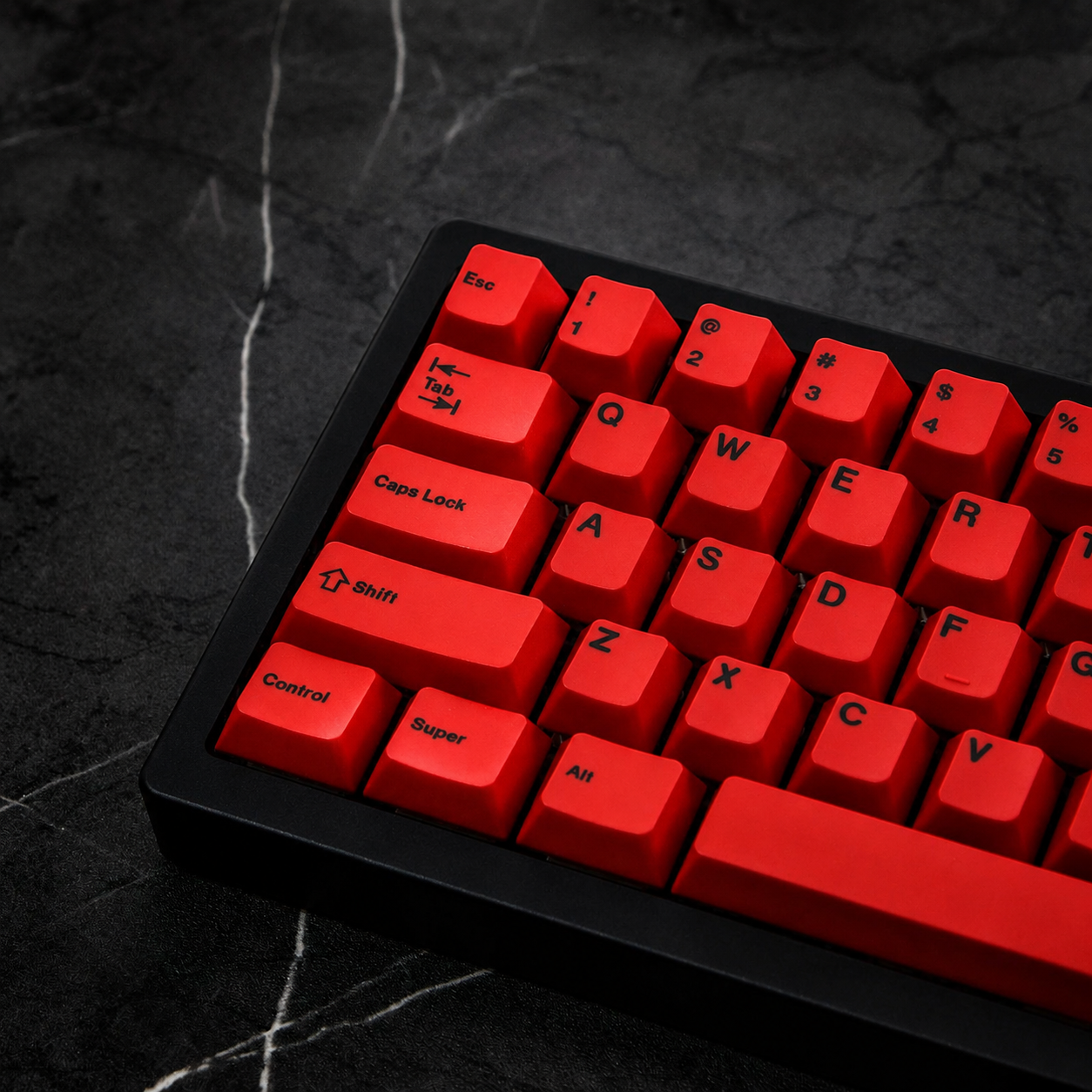 Red Front-Legend Cherry Profile PBT Dye-Sub Keycap Set