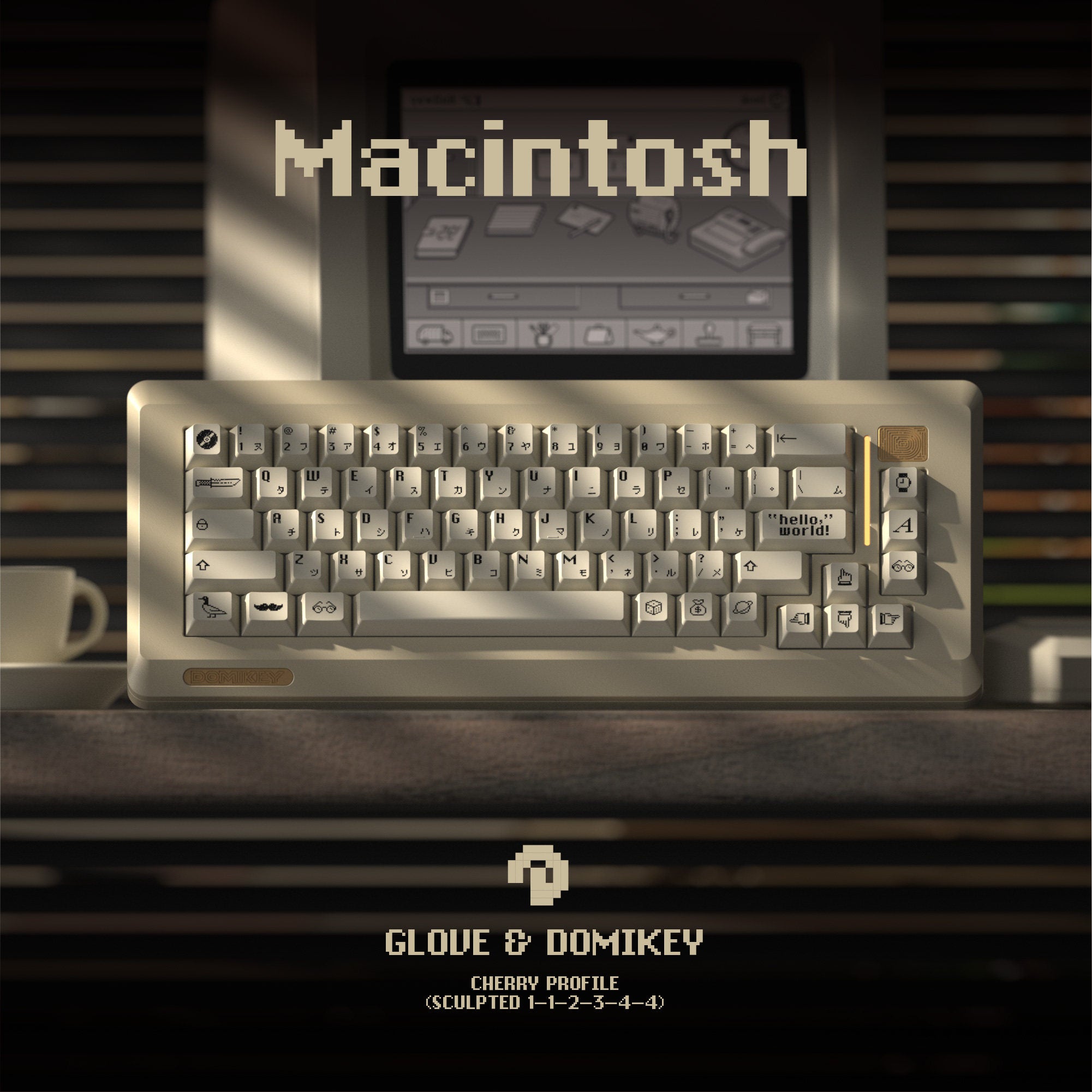 GLOVE x DOMIKEY Retro Macintosh Dye-Sub Keycaps