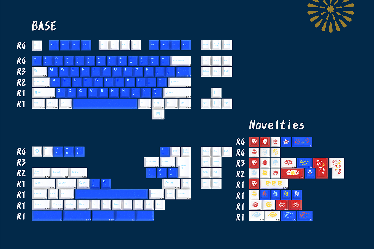 DOMIKEY x JOE Summer Festival ABS Keycaps