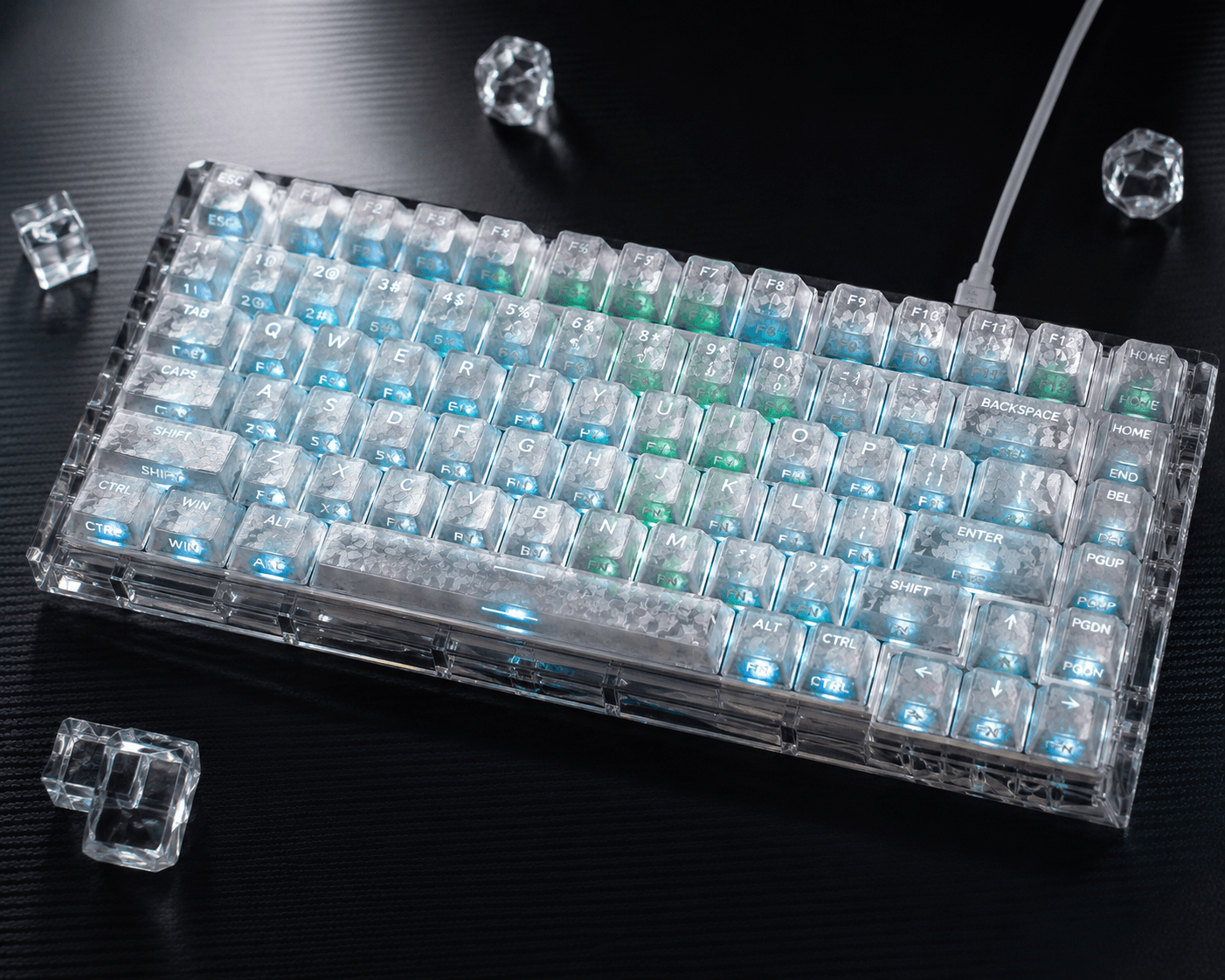 PSY Commu Carbon-Look Keycap Set