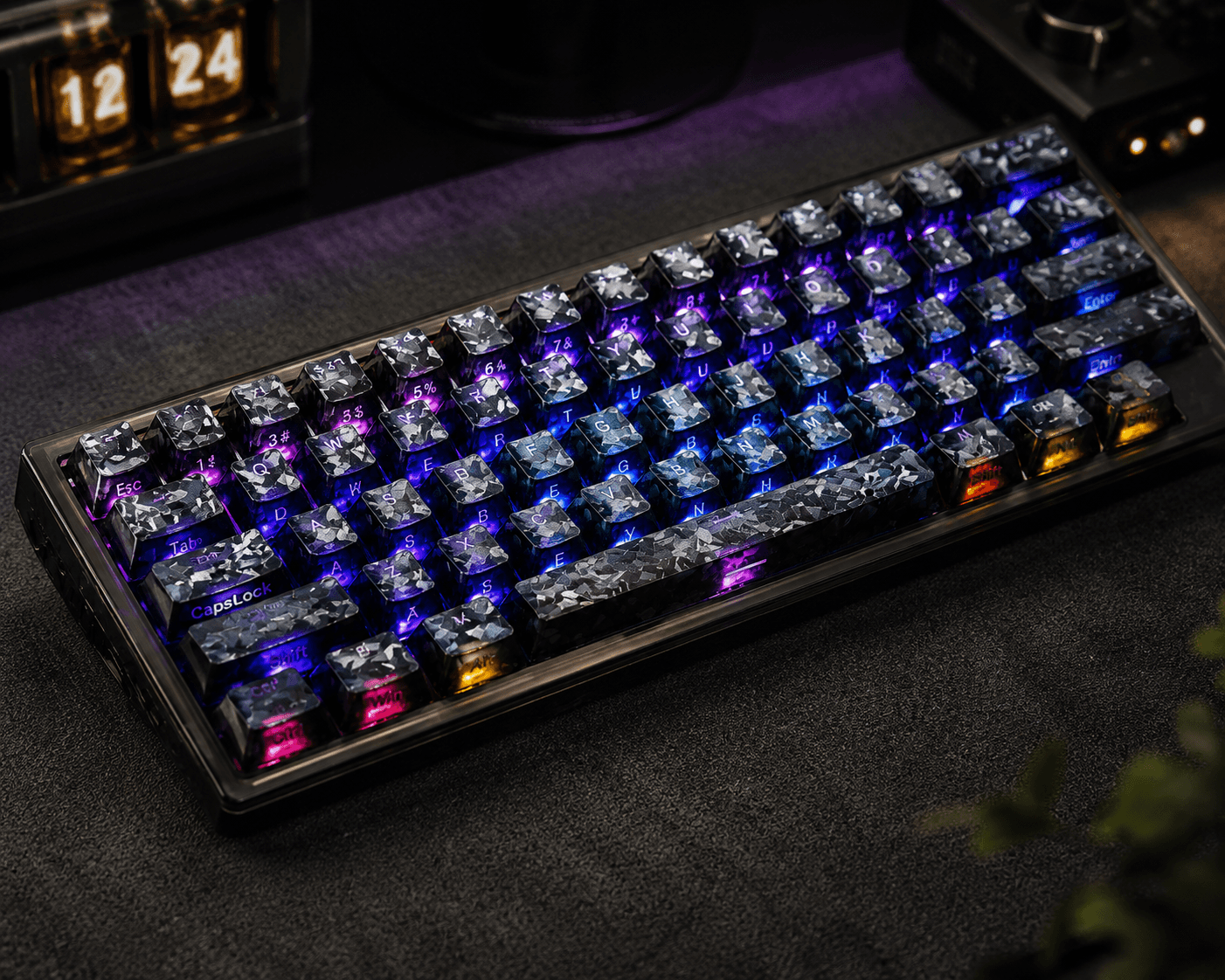 PSY Commu Carbon-Look Keycap Set