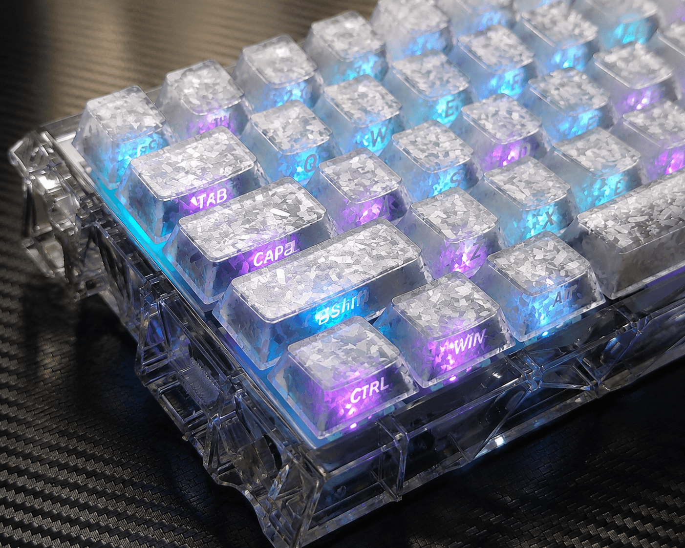 PSY Commu Carbon-Look Keycap Set