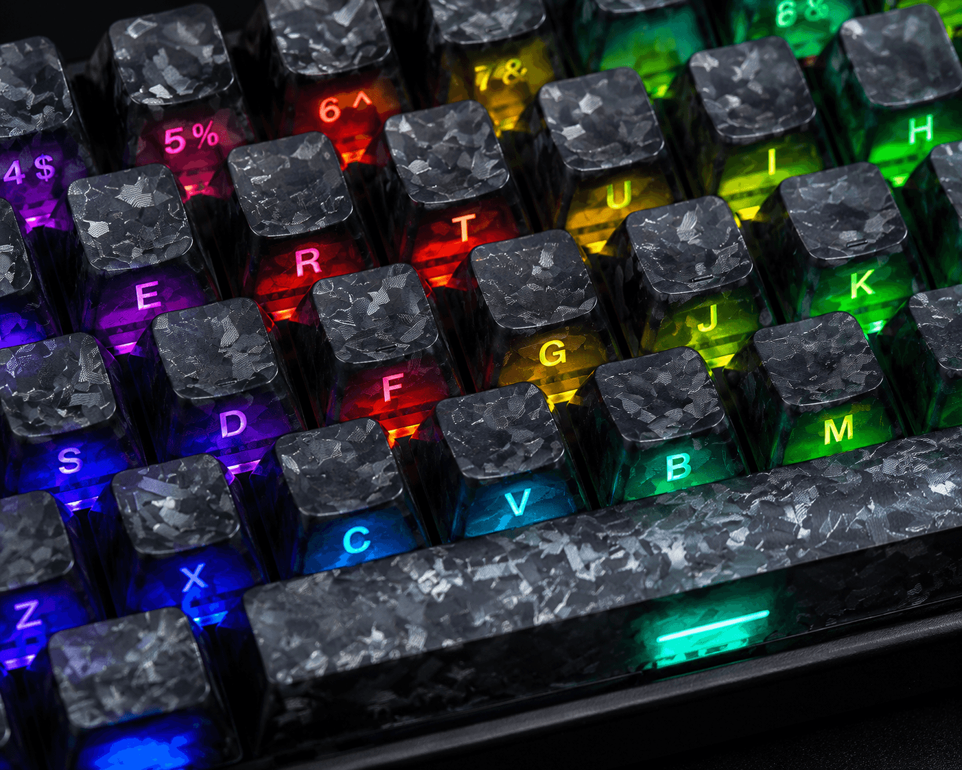 PSY Commu Carbon-Look Keycap Set