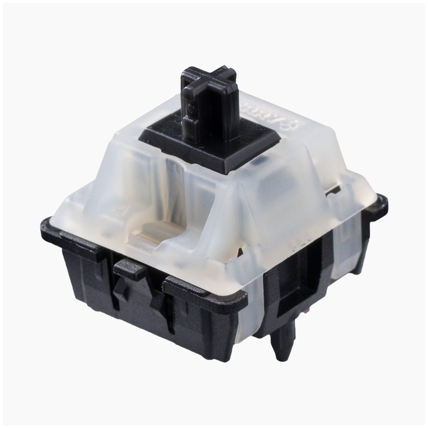 Domikey Hand-lubed Cherry Black Clear switch