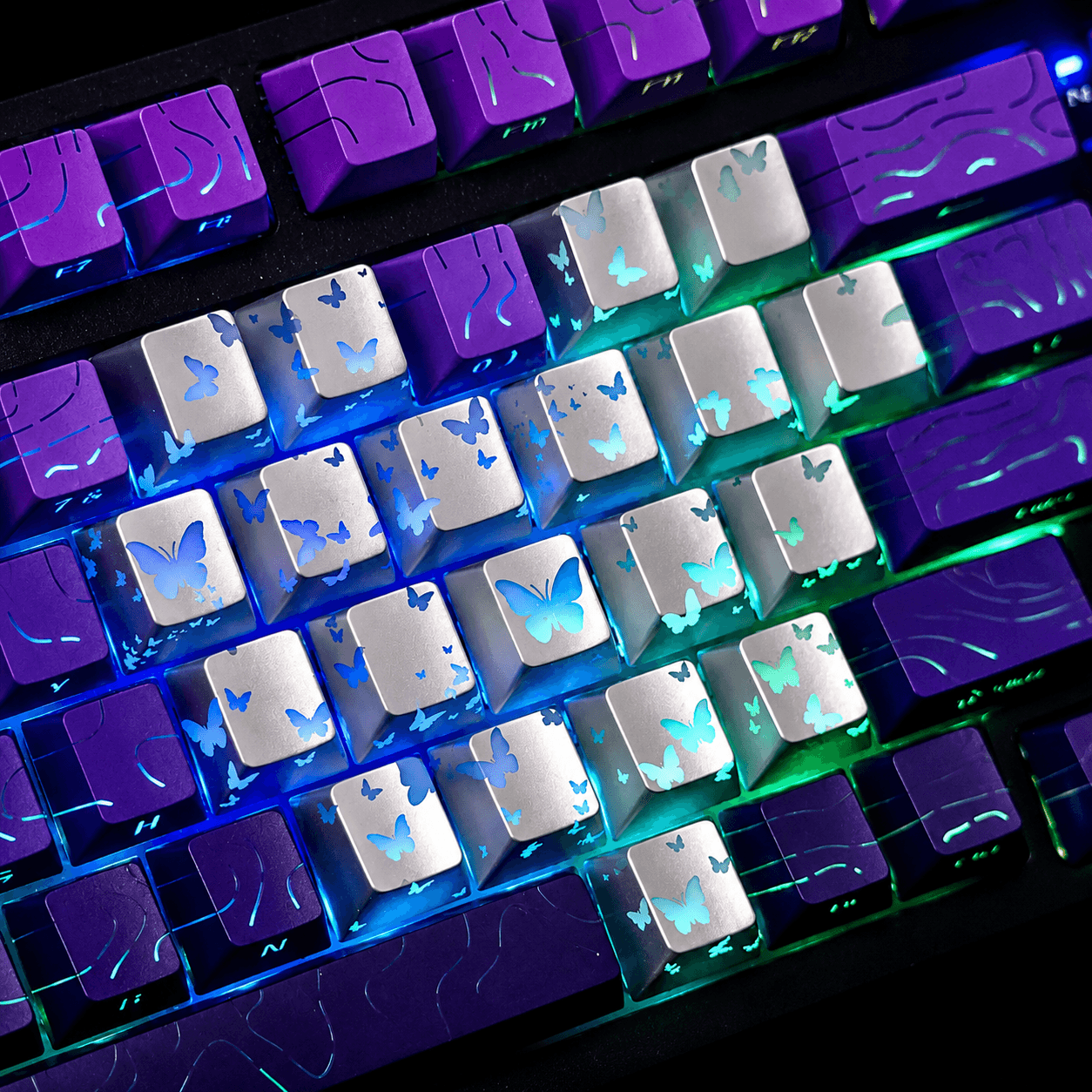 PSY Commu Butterfly Heart Layout 21-Key IMD Keycap Set