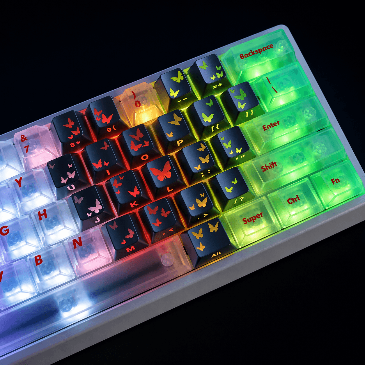PSY Commu Butterfly Heart Layout 21-Key IMD Keycap Set