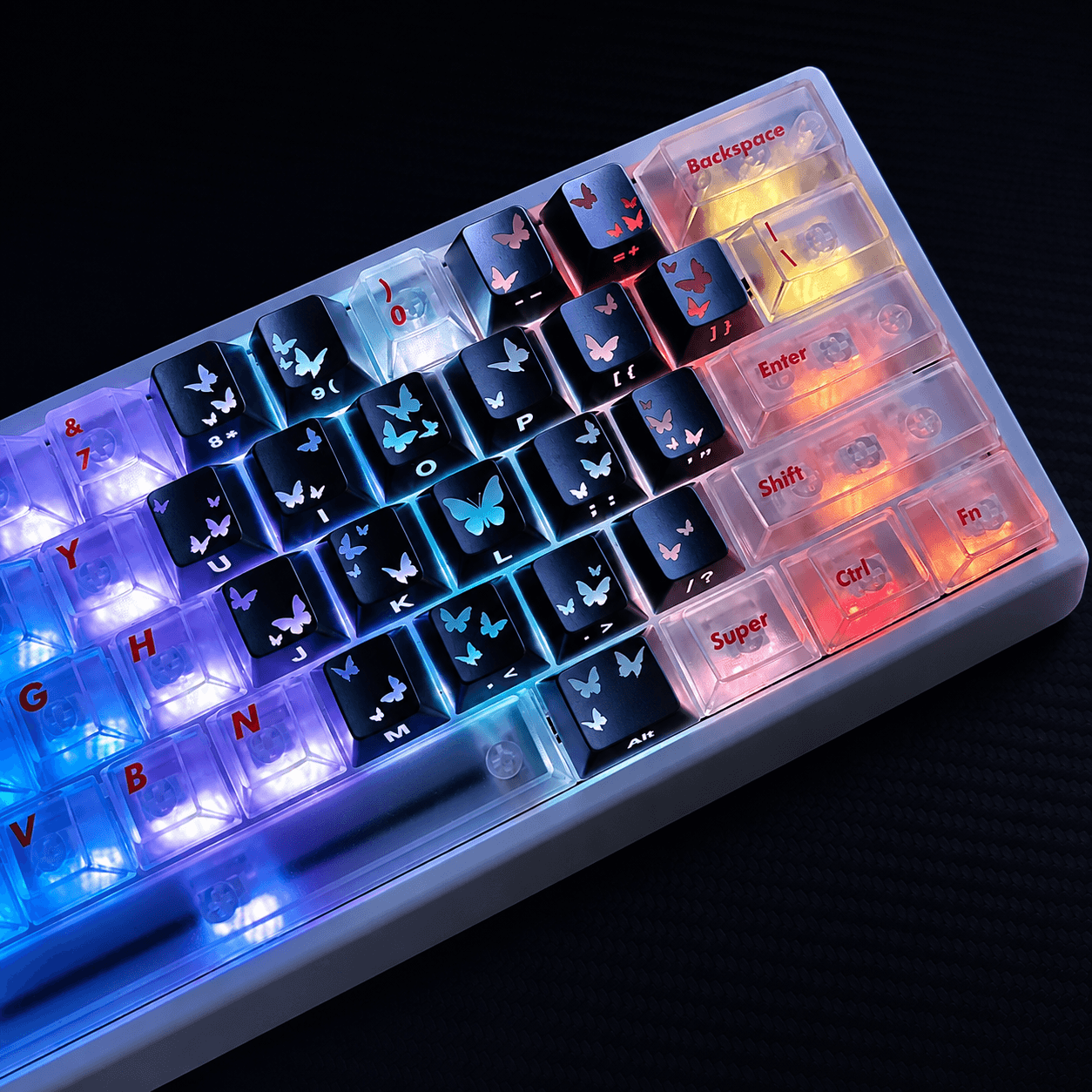 PSY Commu Butterfly Heart Layout 21-Key IMD Keycap Set