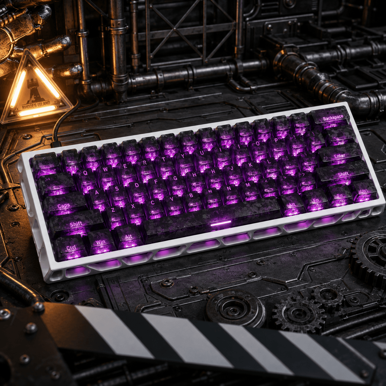 PSY Commu Carbon-Look Keycap Set