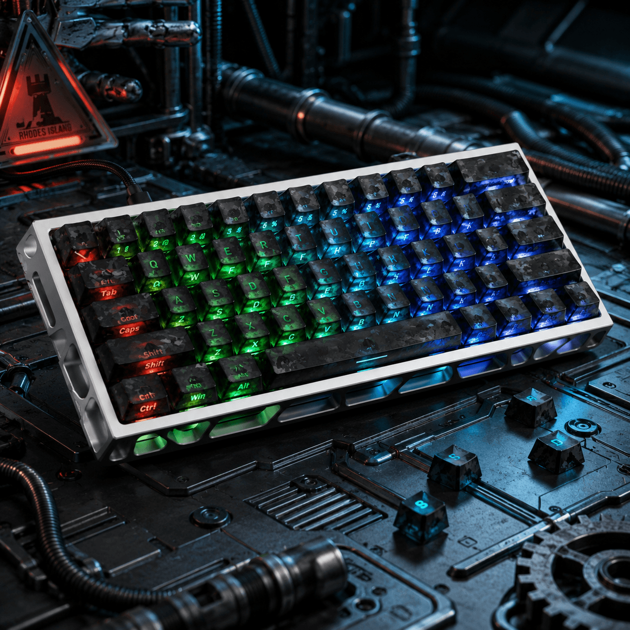 PSY Commu Carbon-Look Keycap Set