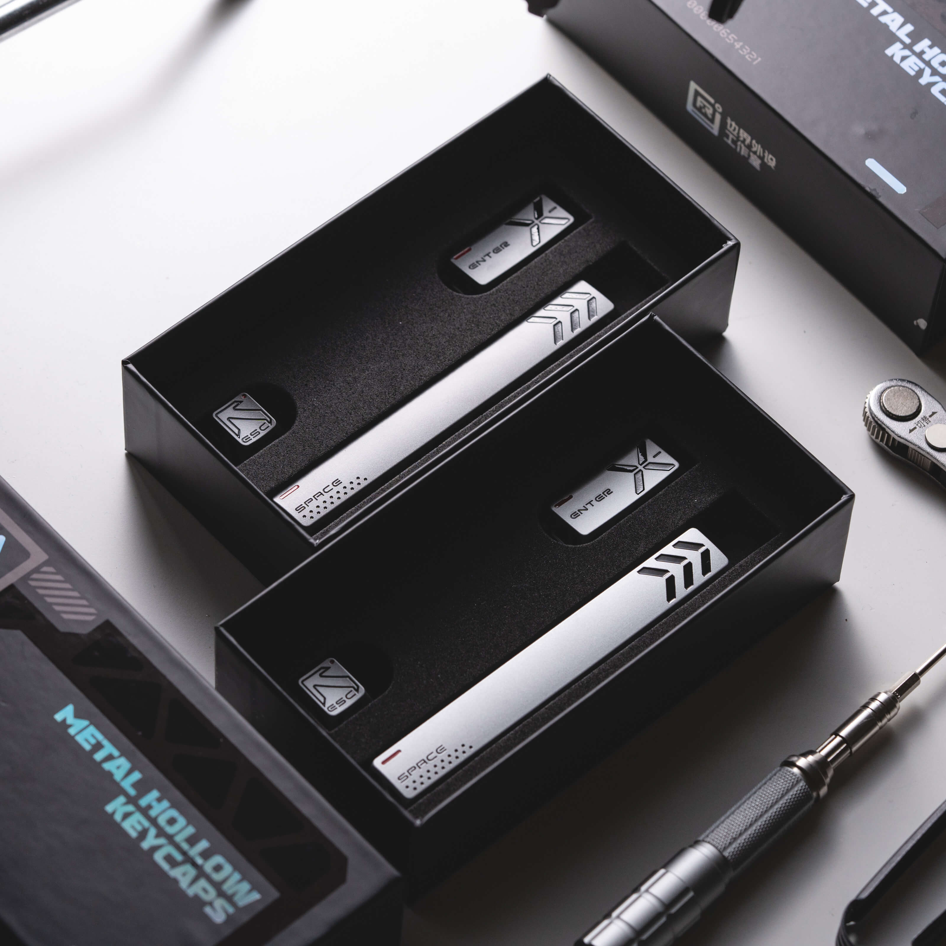 Hi-Fi Keycaps Aluminum Hollow Set K-001