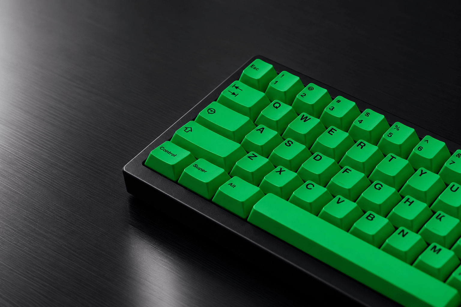 Green Front-Legend Cherry Profile PBT Dye-Sub Keycap Set