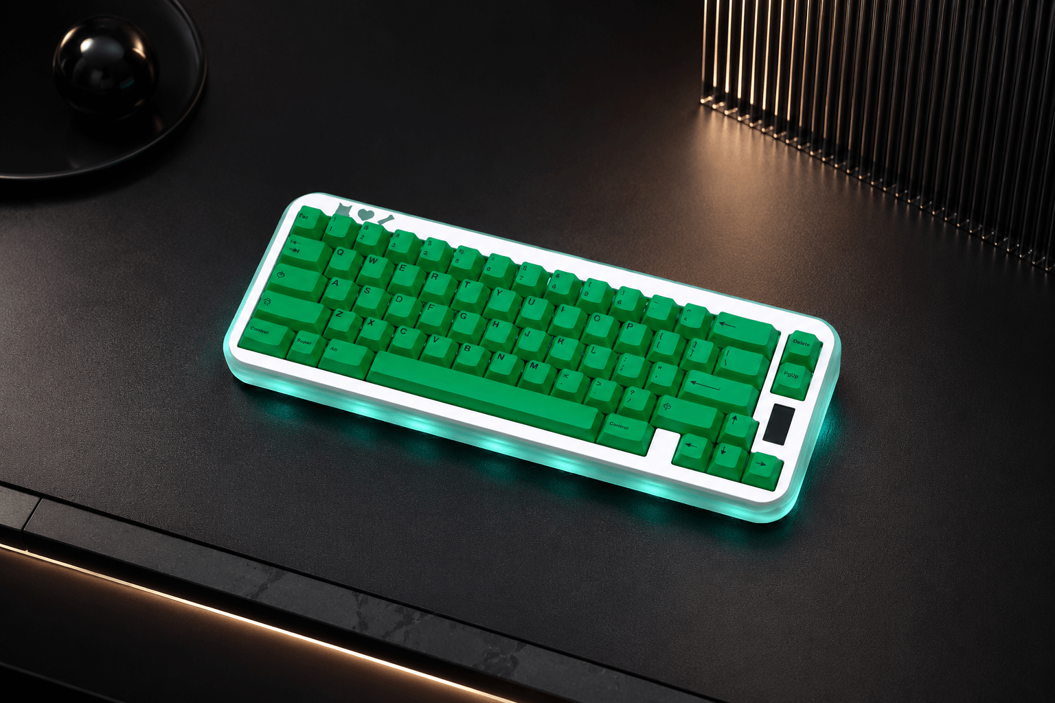 Green Front-Legend Cherry Profile PBT Dye-Sub Keycap Set