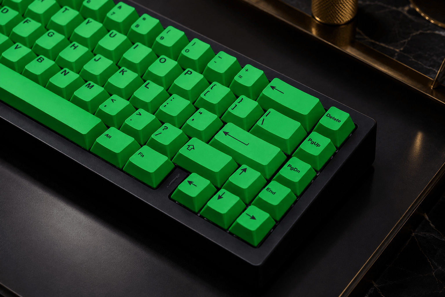 Green Front-Legend Cherry Profile PBT Dye-Sub Keycap Set