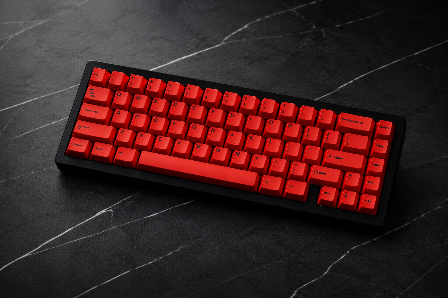 Red Front-Legend Cherry Profile PBT Dye-Sub Keycap Set