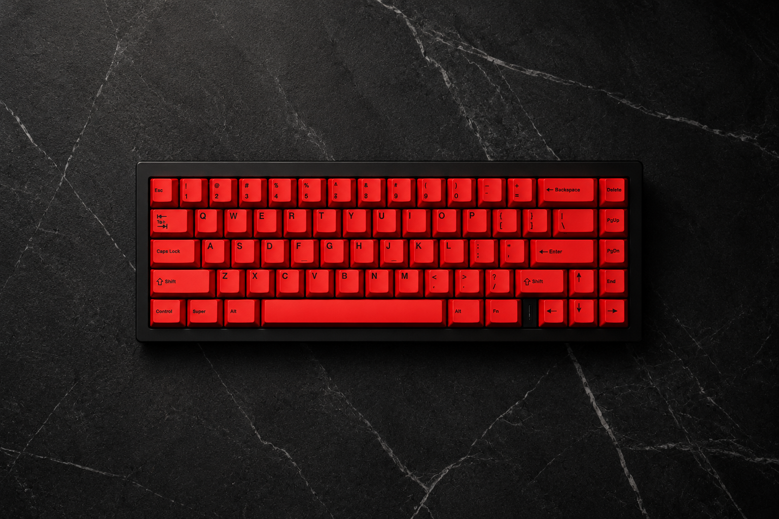 Red Front-Legend Cherry Profile PBT Dye-Sub Keycap Set