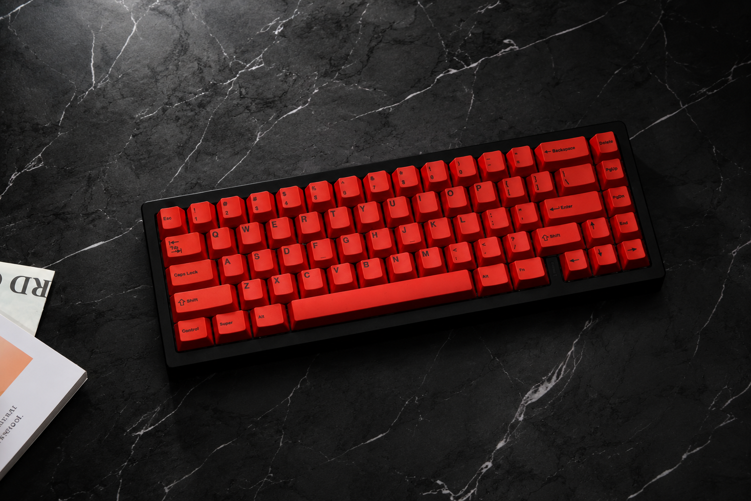 Red Front-Legend Cherry Profile PBT Dye-Sub Keycap Set