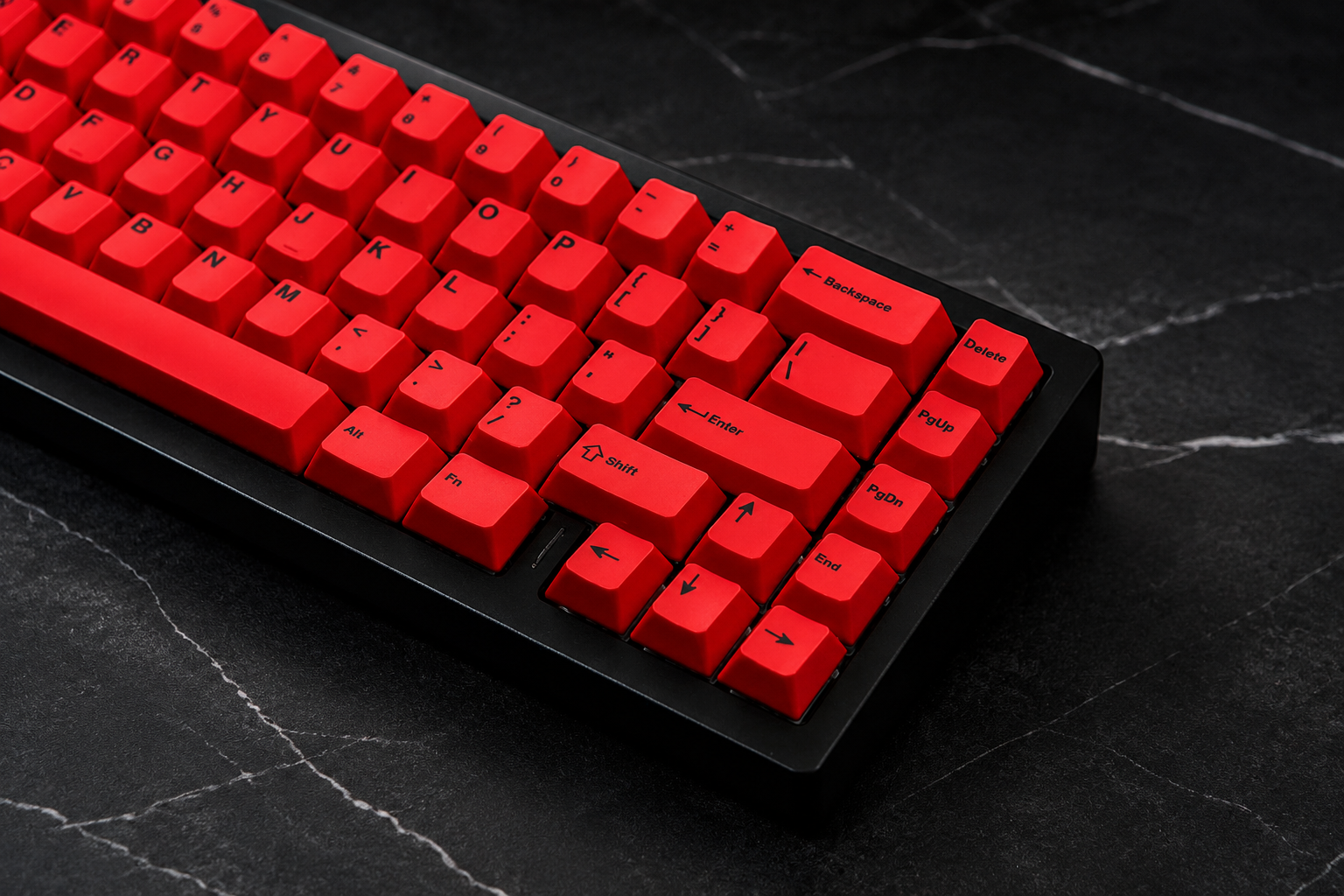 Red Front-Legend Cherry Profile PBT Dye-Sub Keycap Set