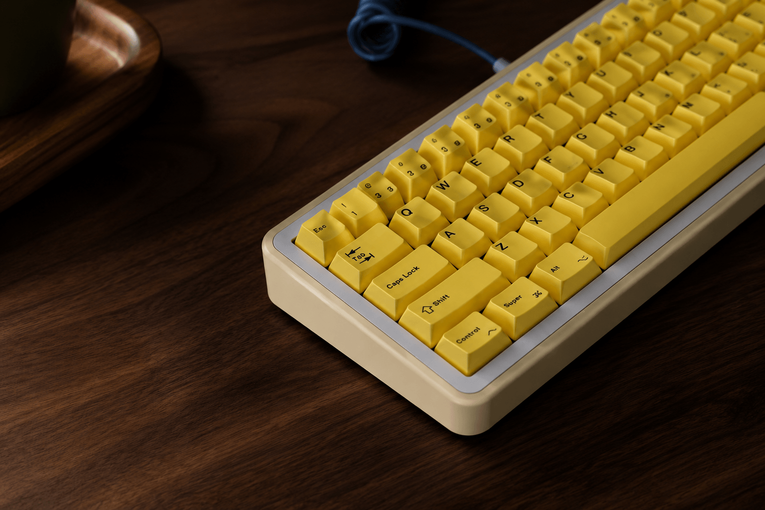 Yellow Front-Legend Cherry Profile PBT Dye-Sub Keycap Set