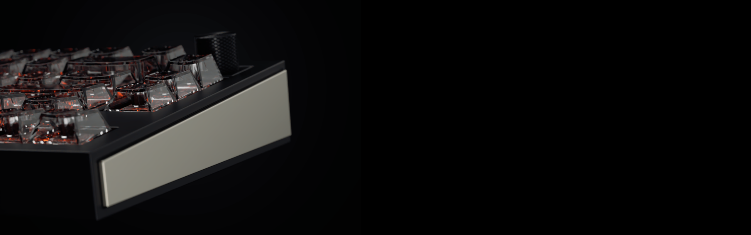Small rectangular box with a reflective surface on a black background