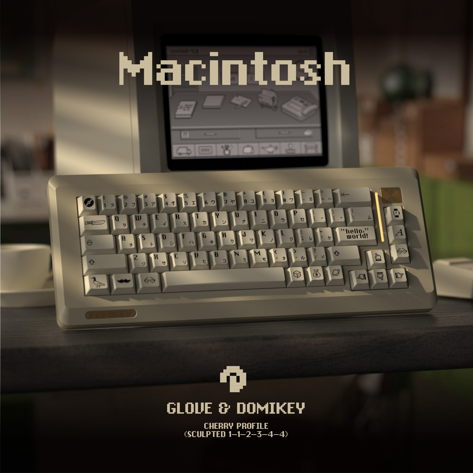 GLOVE x DOMIKEY Retro Macintosh Dye-Sub Keycaps