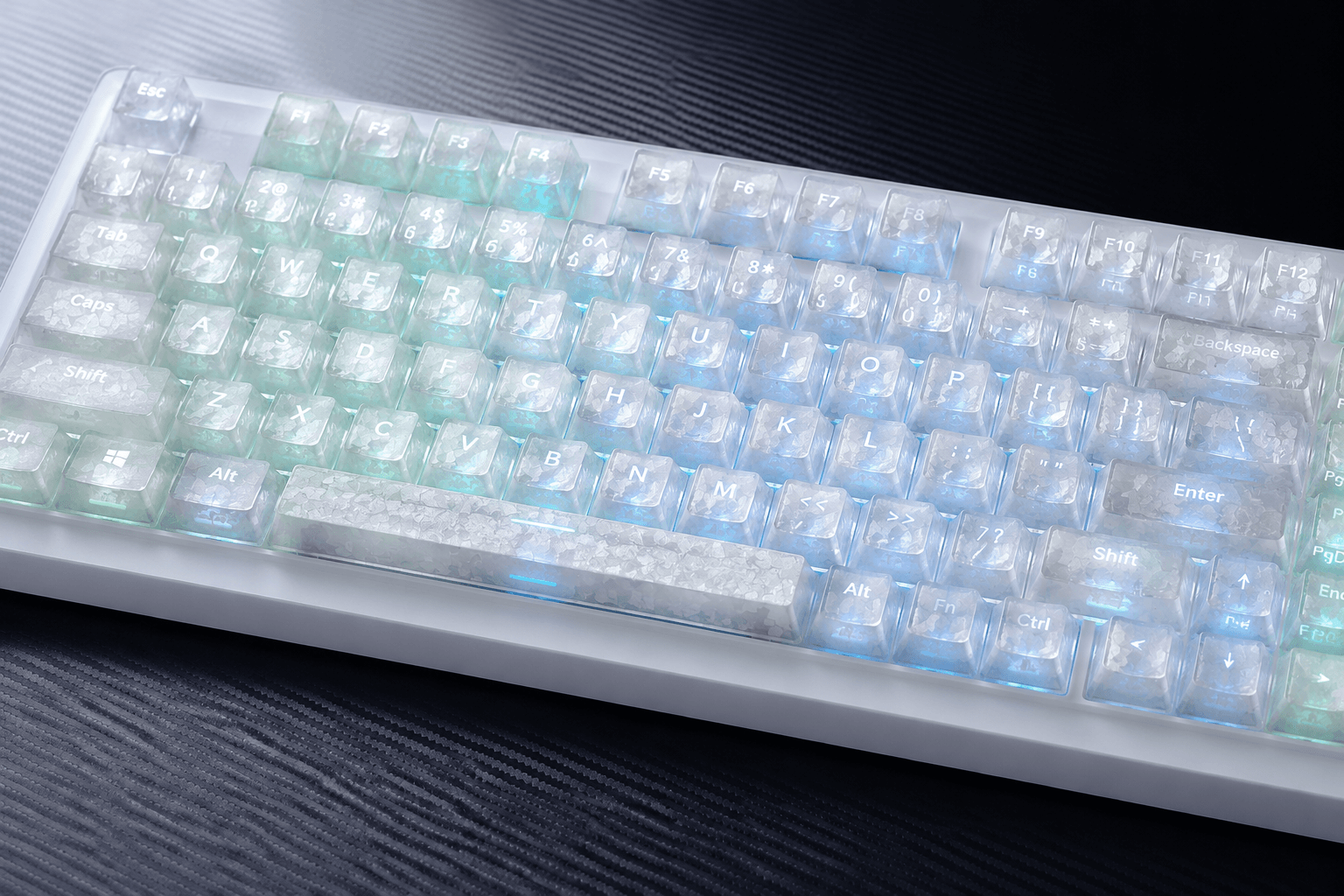 PSY Commu Carbon-Look Keycap Set