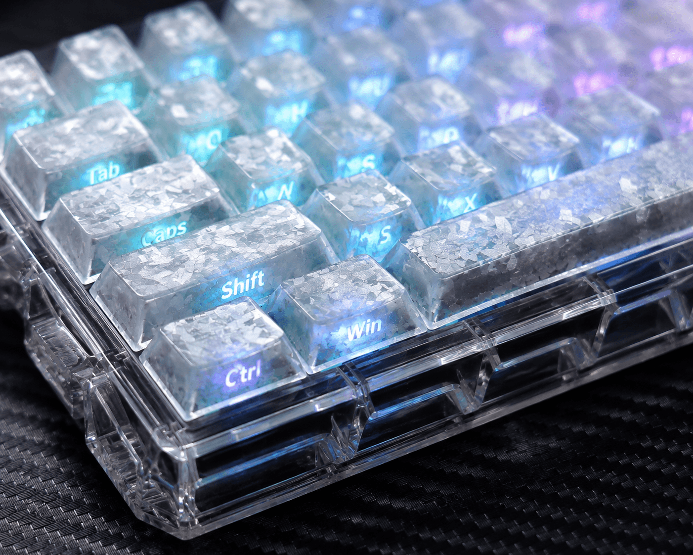 PSY Commu Carbon-Look Keycap Set