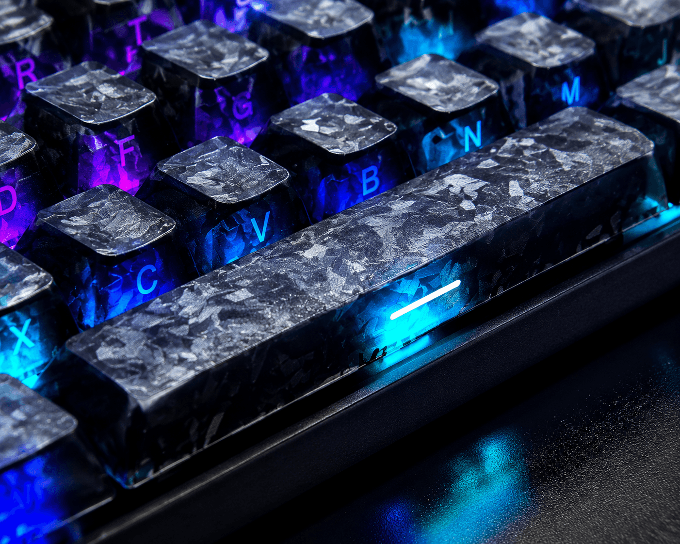 PSY Commu Carbon-Look Keycap Set