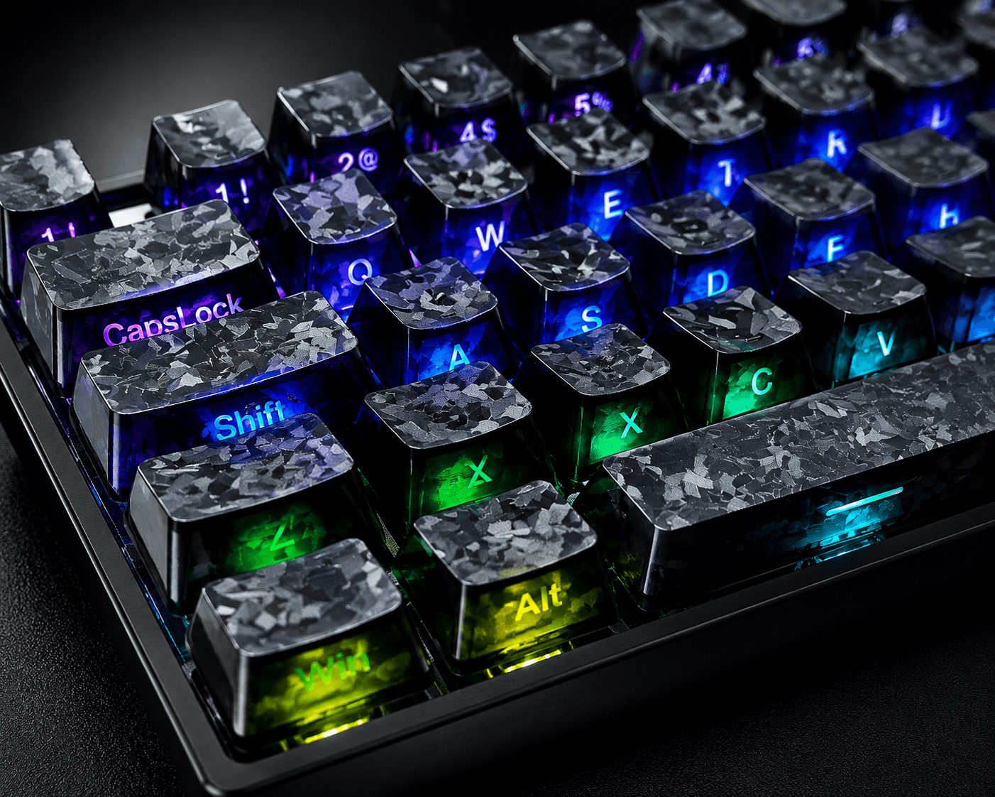 PSY Commu Carbon-Look Keycap Set