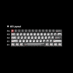 Metal Hollow Keycaps Set