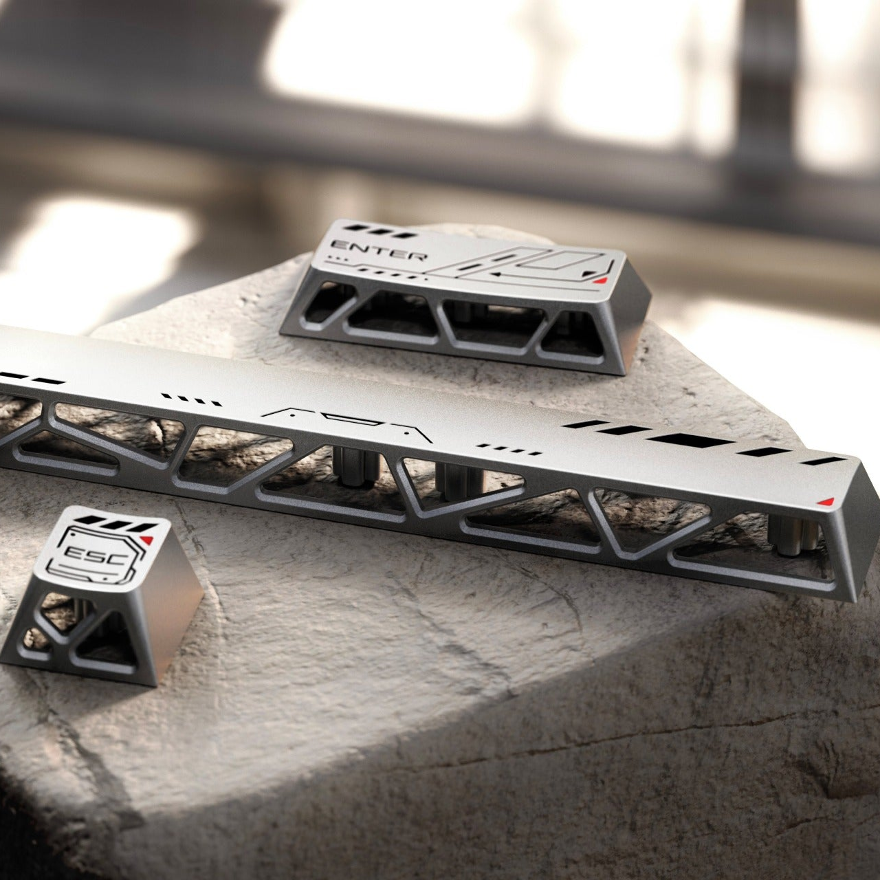 Front & Back Hollow Keycaps Set