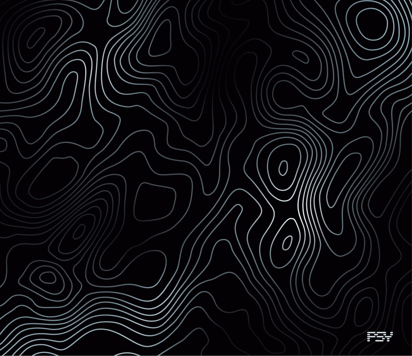 MS-001 Glass Gaming Mousepad Abstract Wave