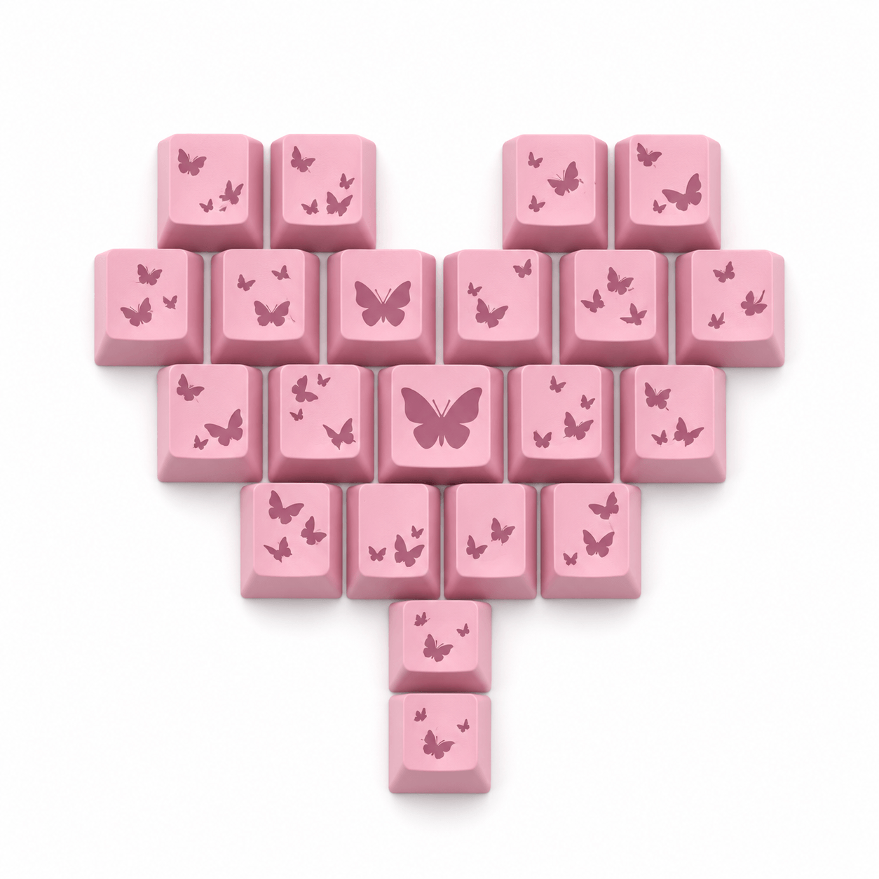 PSY Commu Butterfly Heart Layout 21-Key IMD Keycap Set