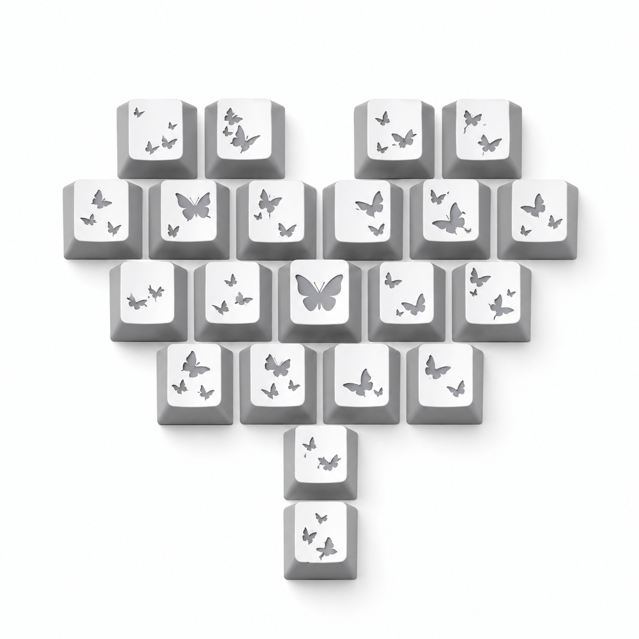 PSY Commu Butterfly Heart Layout 21-Key IMD Keycap Set